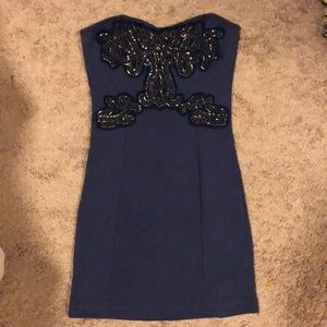 Free people bodycon strapless body on dress